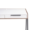Письменный стол Рокс 116х65х77 белый / дуб делано темный / черный