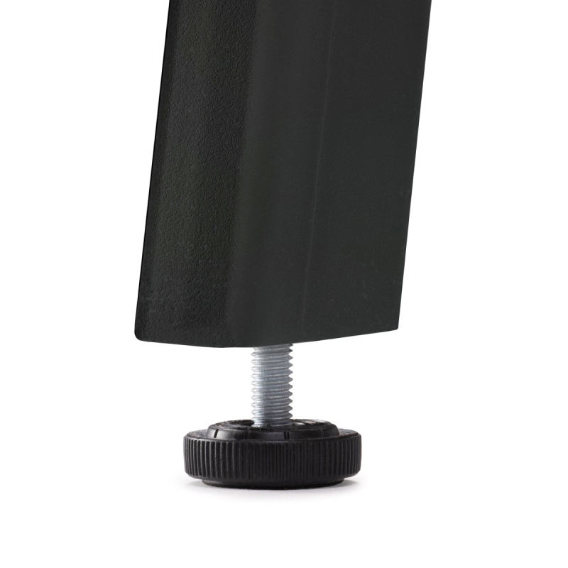 Письменный стол Рокс 116х65х77 белый / дуб делано темный / черный