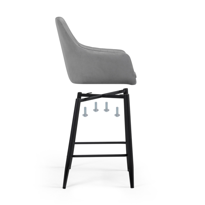 Полубарный стул Райнер MR -11 / черный