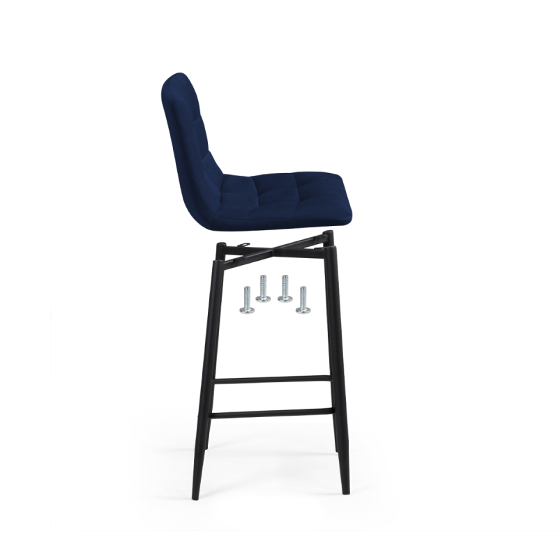 Полубарный стул Чилли К синий / черный