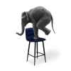 Полубарный стул Чилли К синий / черный