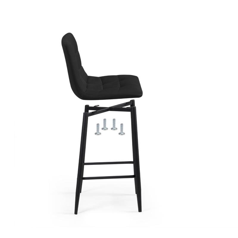 Полубарный стул Чилли К черный / черный