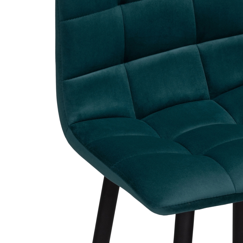 Полубарный стул Чилли К морская волна / черный