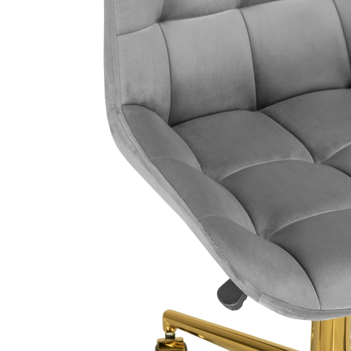 Компьютерное кресло Честер темно-серый / золото