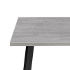 Стол Тринити Лофт 120х80х75 25 мм бетон / черный матовый