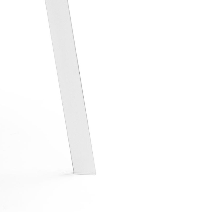 Стол Тринити Лофт 120х80х75 25 мм бетон / белый матовый