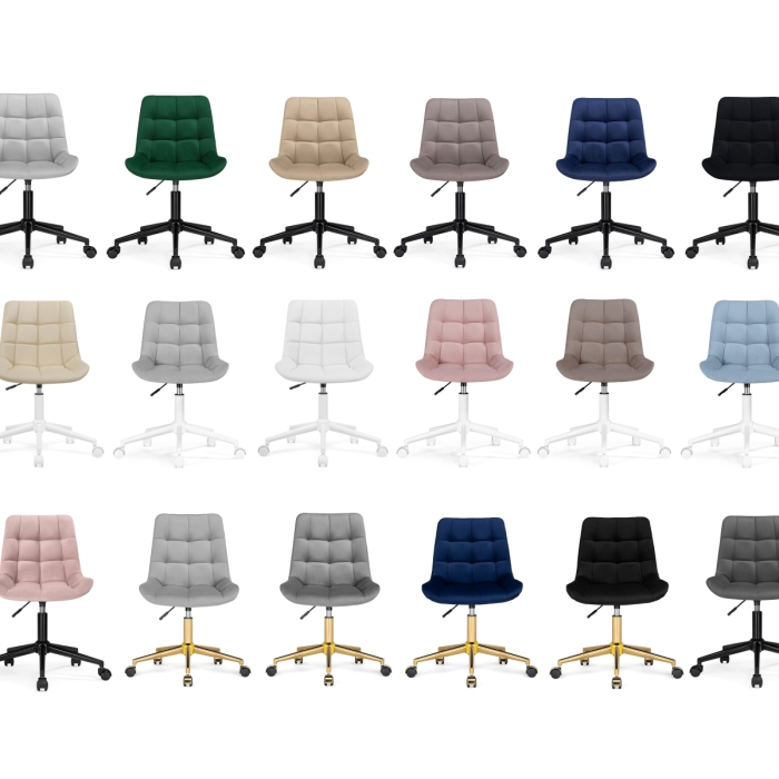 Компьютерное кресло Честер светло-серый / белый