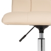 Компьютерное кресло Квадро экокожа бежевая / хром
