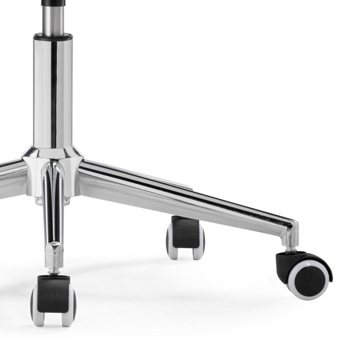 Компьютерное кресло Квадро темно-серое / хром