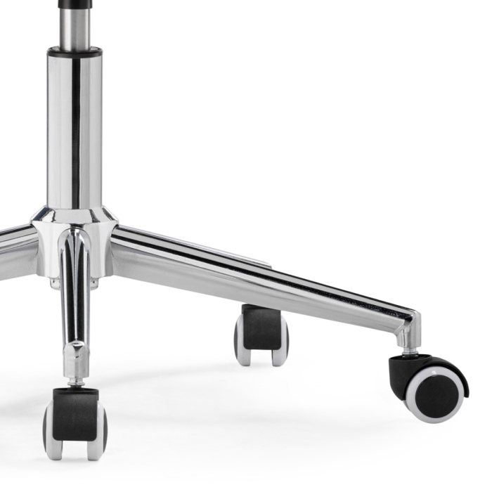 Компьютерное кресло Квадро бежевое / хром