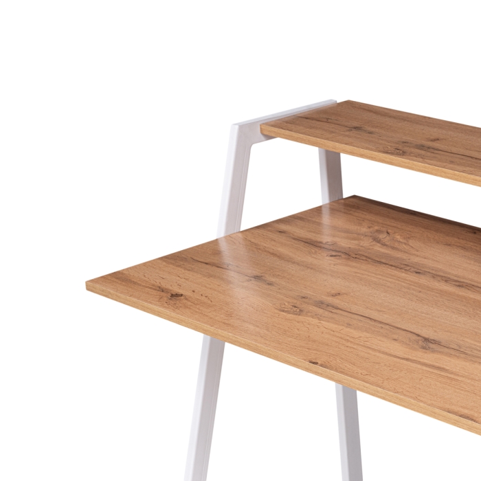 Письменный стол Аларо дуб вотан / белый матовый