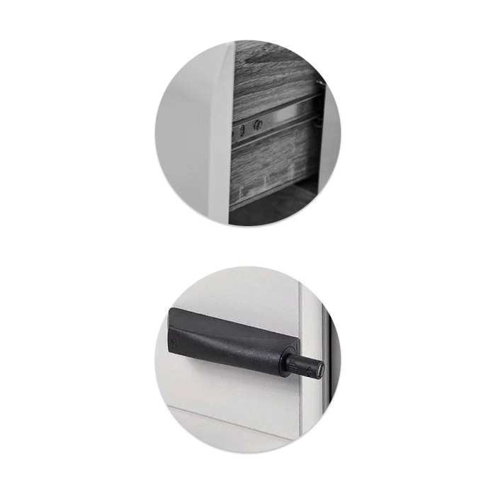 Шкаф Элла ШК 05 белый / дуб крафт золото