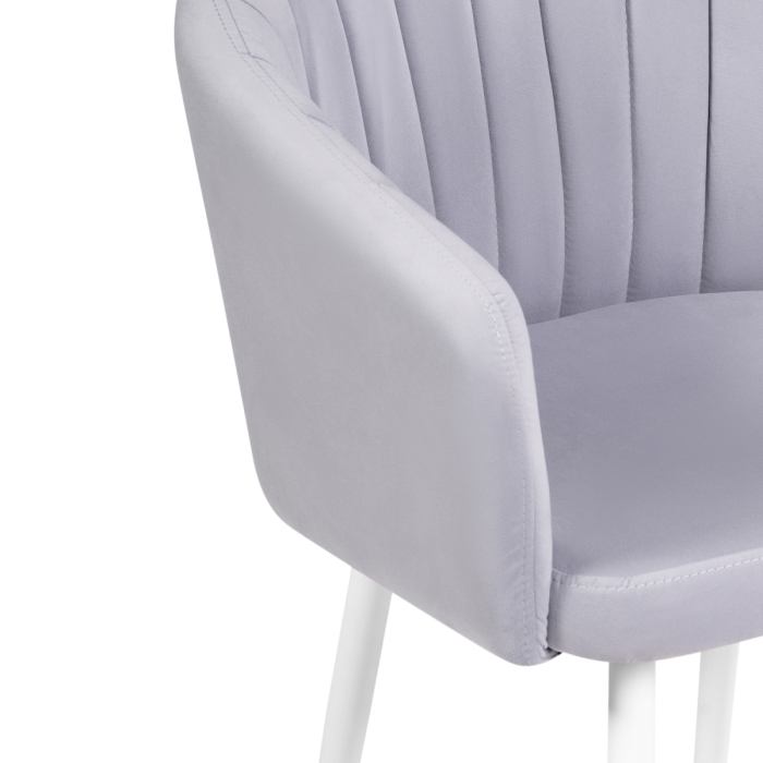 Стул на металлокаркасе Моншау крутящийся velutto 49 / белый