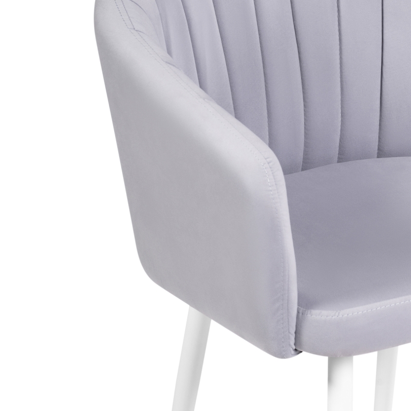 Стул на металлокаркасе Моншау крутящийся velutto 49 / белый