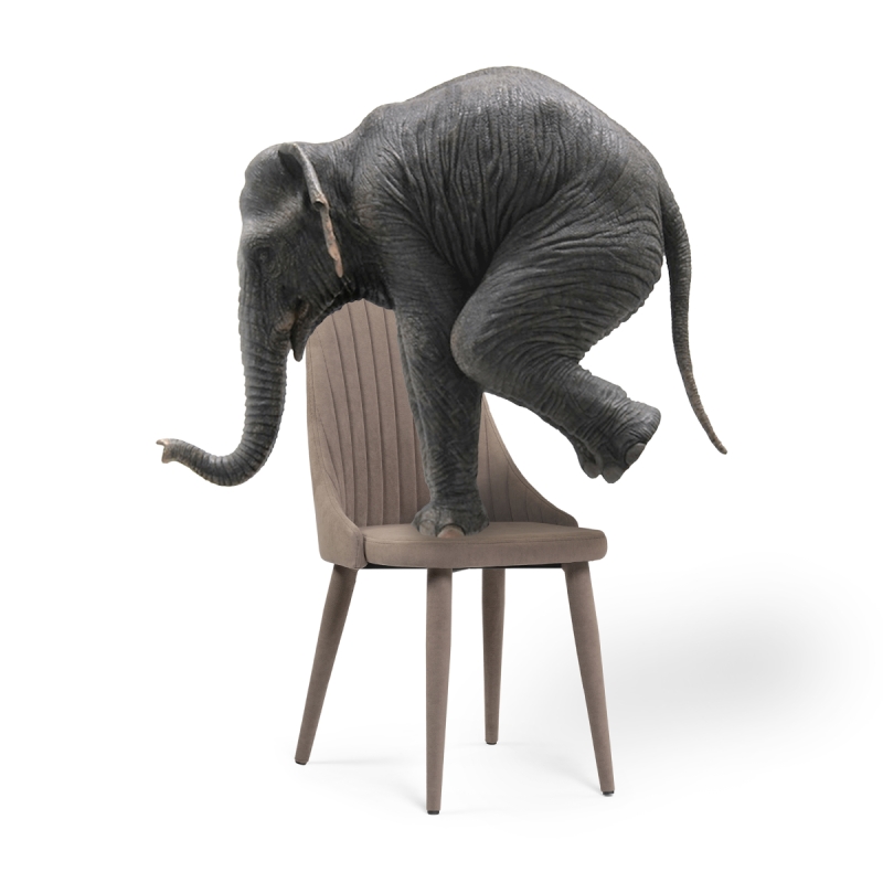 Стул на металлокаркасе Морос с чехлом катания мокка