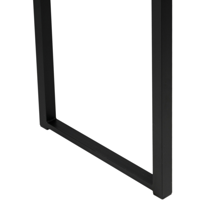 Стол Форли 90(150)х67х77 файерстоун / черный матовый