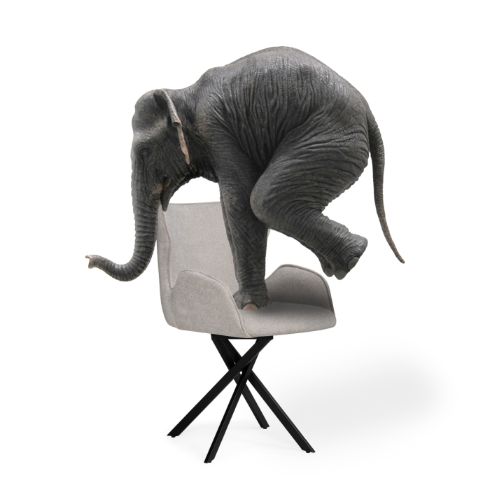 Стул на металлокаркасе Карлайл крутящийся бежевый / черный