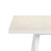 Стеклянный стол Маккензи 120(150)х70х77 латте / белый