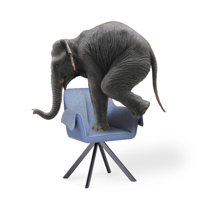 Стул на металлокаркасе Каита neptun 35 / flex 754 / черный