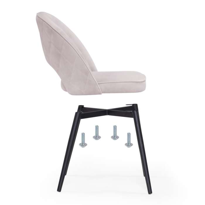 Стул на металлокаркасе Клэйн MR-28 / черный