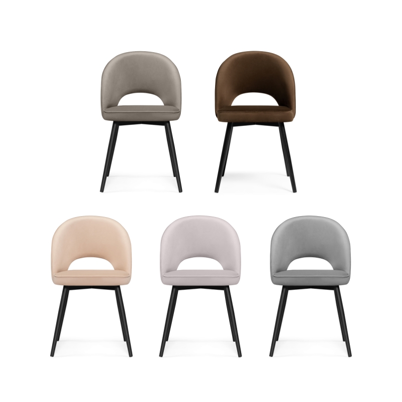 Стул на металлокаркасе Клэйн MR-28 / черный