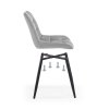 Стул на металлокаркасе Челси светло-серый graf 12 / черный