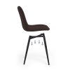 Стул на металлокаркасе Дани коричневый / черный