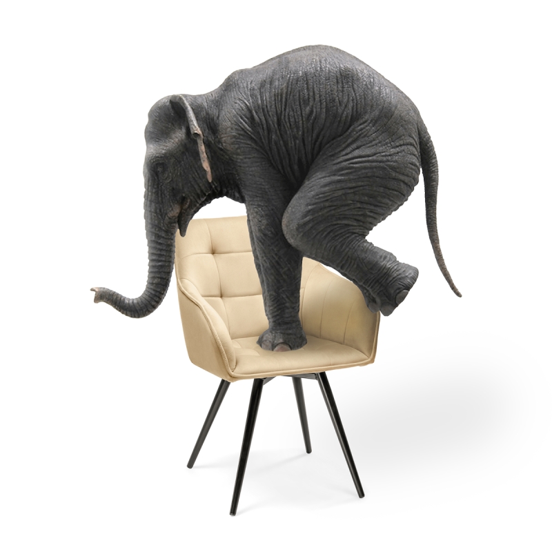 Кресло Идас крутящееся бежевый / черный глянец