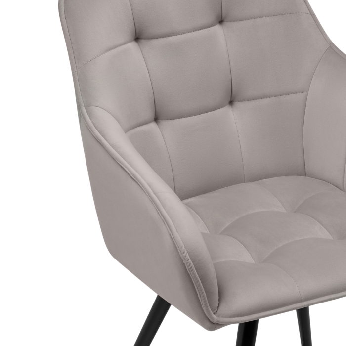 Кресло Идас крутящееся серый / черный глянец