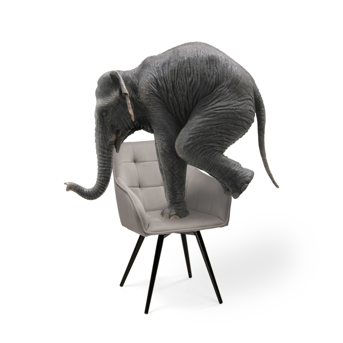 Кресло Идас крутящееся серый / черный глянец