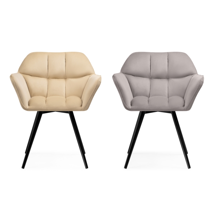 Кресло Ямес крутящееся серый / черный глянец