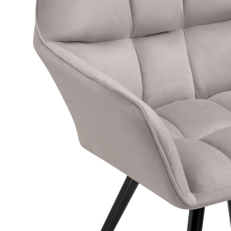 Кресло Ямес крутящееся серый / черный глянец