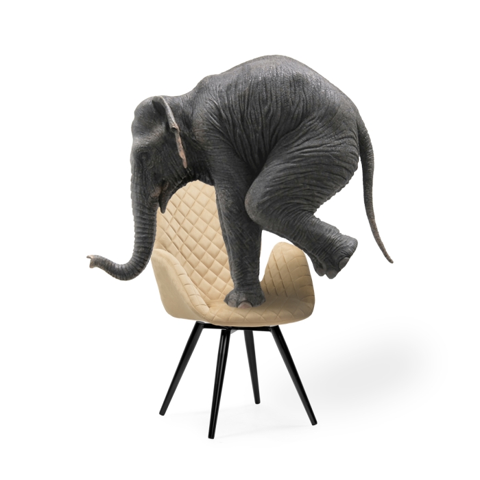 Кресло Муат крутящееся бежевый / черный глянец