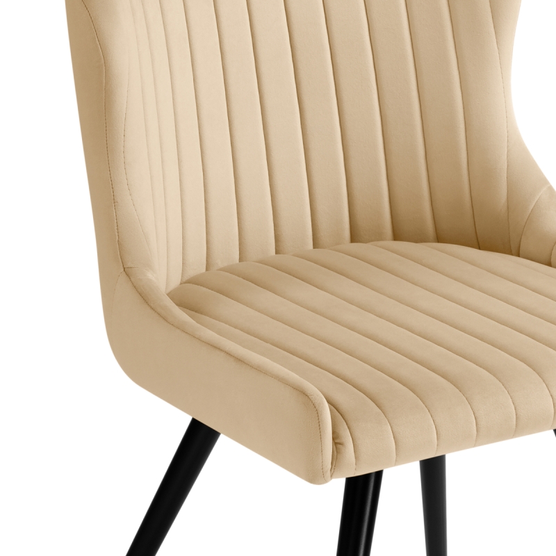 Кресло Хабри крутящееся бежевый / черный глянец