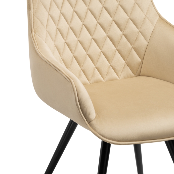 Кресло Эгел крутящееся бежевый / черный глянец