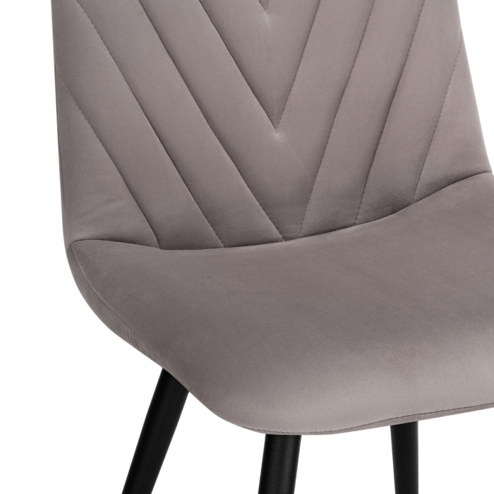 Стул на металлокаркасе Ральф латте / черный