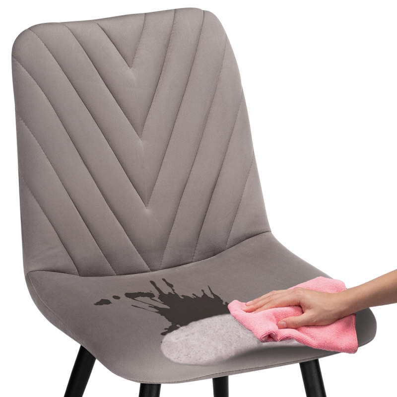 Стул на металлокаркасе Ральф латте / черный