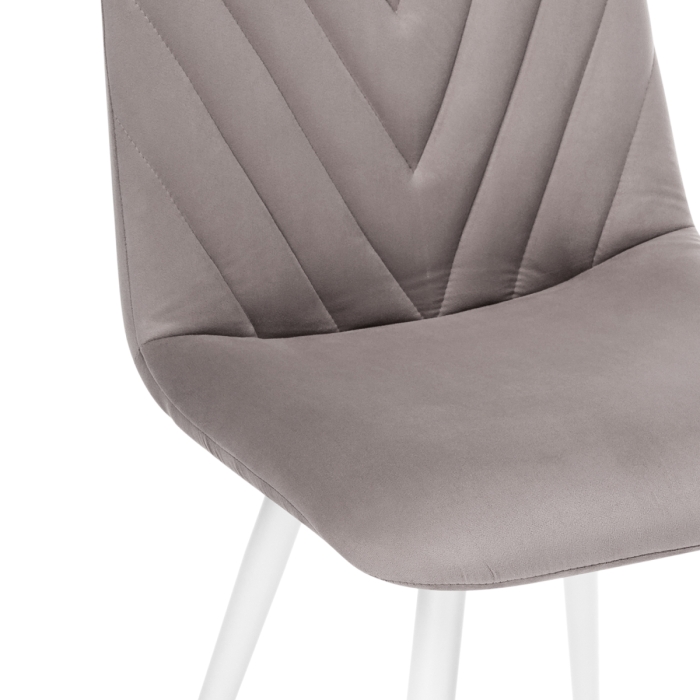 Стул на металлокаркасе Ральф латте / белый