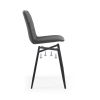 Стул на металлокаркасе Ральф темно-серый / черный