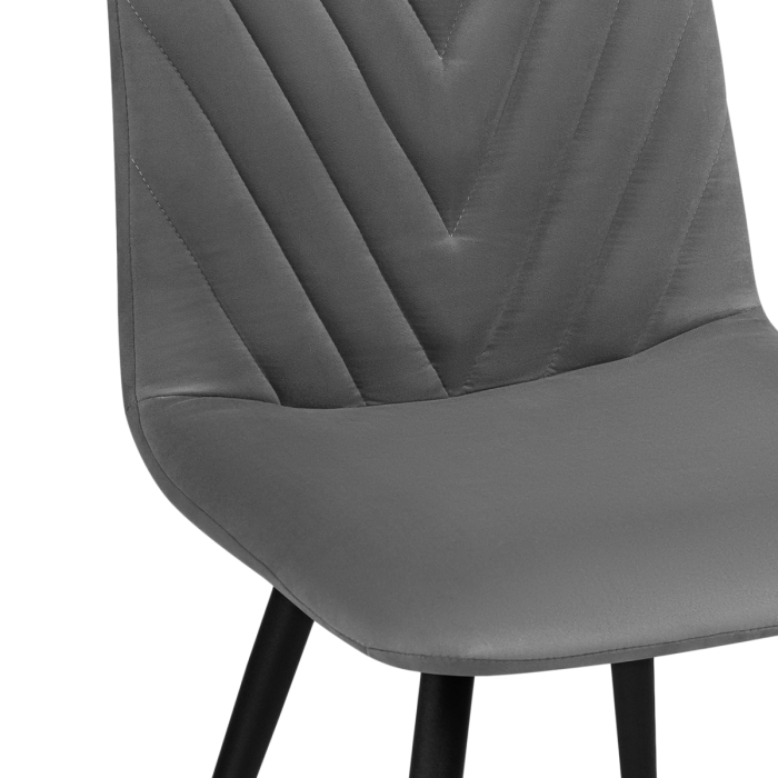 Стул на металлокаркасе Ральф темно-серый / черный