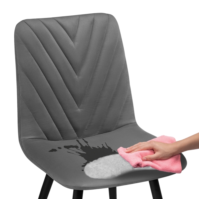 Стул на металлокаркасе Ральф темно-серый / черный