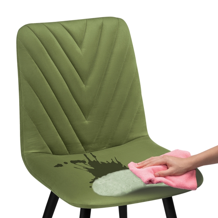 Стул на металлокаркасе Ральф зеленый / черный