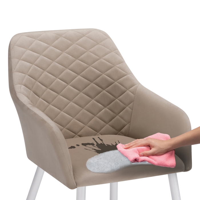 Кресло Стив бежевый / белый