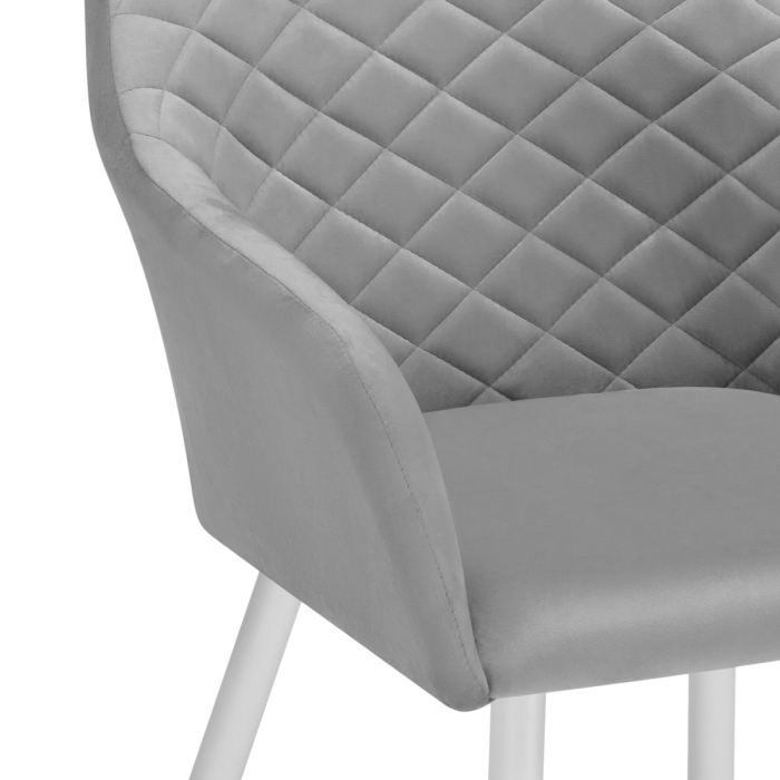 Кресло Стив светло-серый / белый