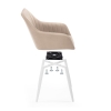Кресло Слэм крутящееся бежевое / белое