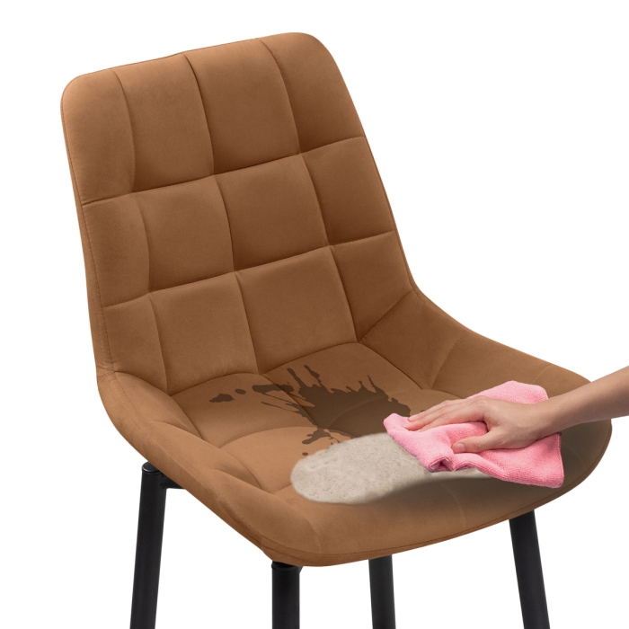 Полубарный стул Алст К крутящийся кирпичный / черный