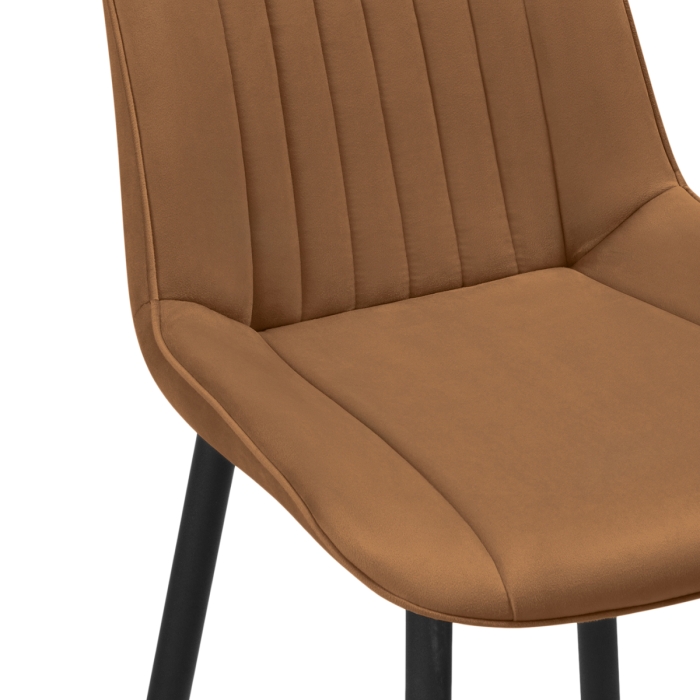 Полубарный стул Седа К кирпичный / черный