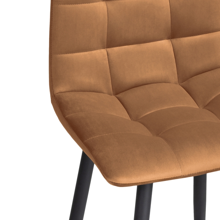 Полубарный стул Чилли К кирпичный / черный