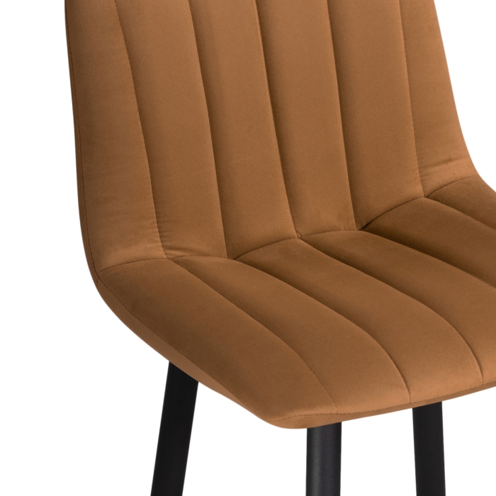 Полубарный стул Дани кирпичный / черный