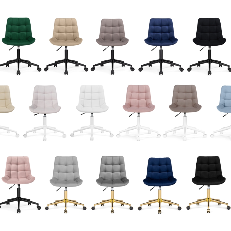 Компьютерное кресло Честер молочный / белый